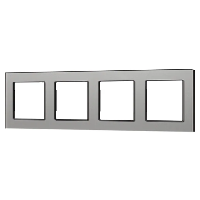 Рамка стеклянная FRM-GLARE-GS-4-GR (Arlight, -), артикул 043804
