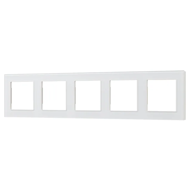 Рамка стеклянная FRM-GLARE-GS-5-WH (Arlight, -), артикул 043805