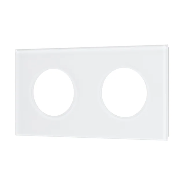 Рамка стеклянная FRM-GLARE-GC-2-WH (Arlight, -), артикул 043835