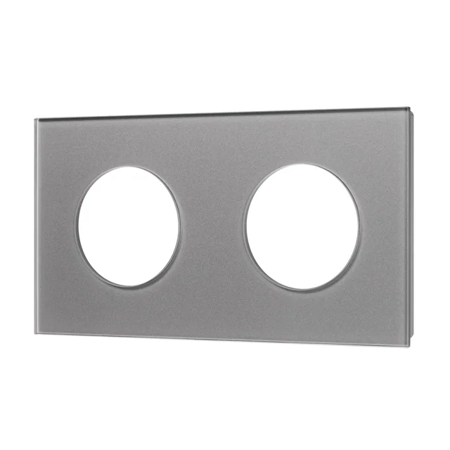 Рамка стеклянная FRM-GLARE-GC-2-GR (Arlight, -), артикул 043837