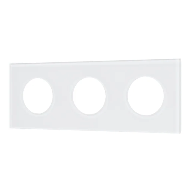 Рамка стеклянная FRM-GLARE-GC-3-WH (Arlight, -), артикул 043838