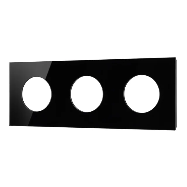 Рамка стеклянная FRM-GLARE-GC-3-BK (Arlight, -), артикул 043839