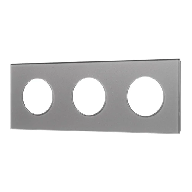 Рамка стеклянная FRM-GLARE-GC-3-GR (Arlight, -), артикул 043840