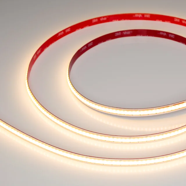 Лента COB-X480-10mm 24V Warm2700 (10 W/m, IP20, 5m, FreeCut) (Arlight, Свободная резка), артикул 044197