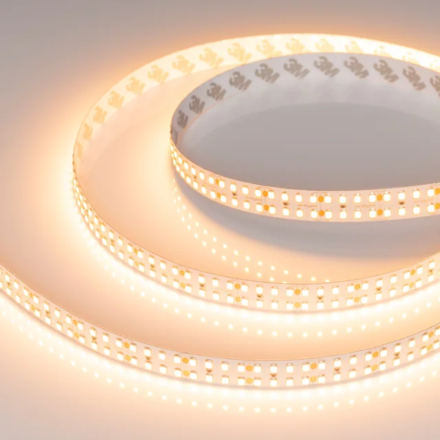 Лента RT-A320-15mm 24V Warm2400 (24 W/m, IP20, 2835, 5m) (Arlight, высок.эфф.150 лм/Вт), артикул 044292