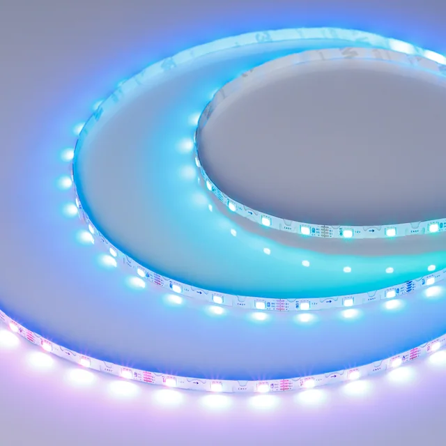 Лента SPI-RZ-F60-6mm 12V RGB-PX1-BPT (7 W/m, IP20, 3535, 5m) (Arlight, -), артикул 044684
