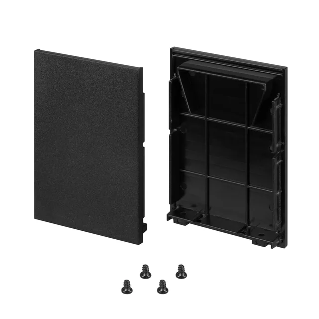 Заглушка LINE-5075-HONEYCOMB BLACK глухая (Arlight, Металл), артикул 044882