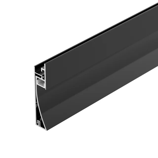 Профиль PLINTUS-H58-F-2000 BLACK (Arlight, Алюминий), артикул 045286