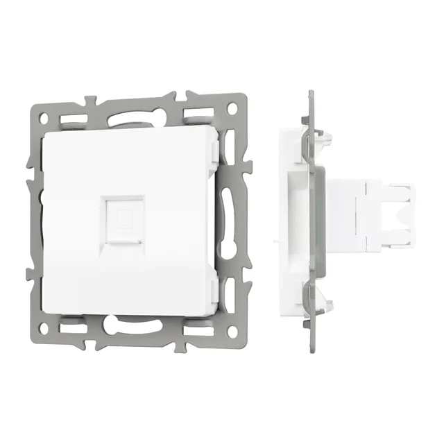 Механизм компьютерной розетки SCT-MPC1-PL-WH (RJ-45, CAT6) (Arlight, -), артикул 045301