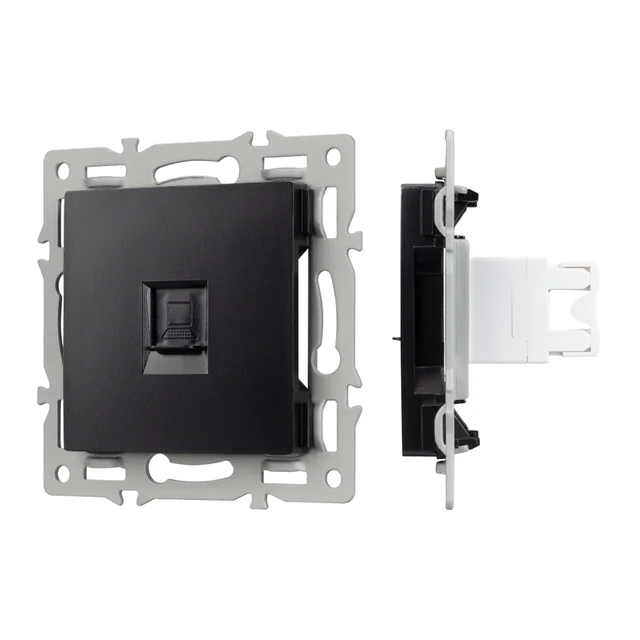 Механизм компьютерной розетки SCT-MPC1-PL-BK (RJ-45, CAT6) (Arlight, -), артикул 045334