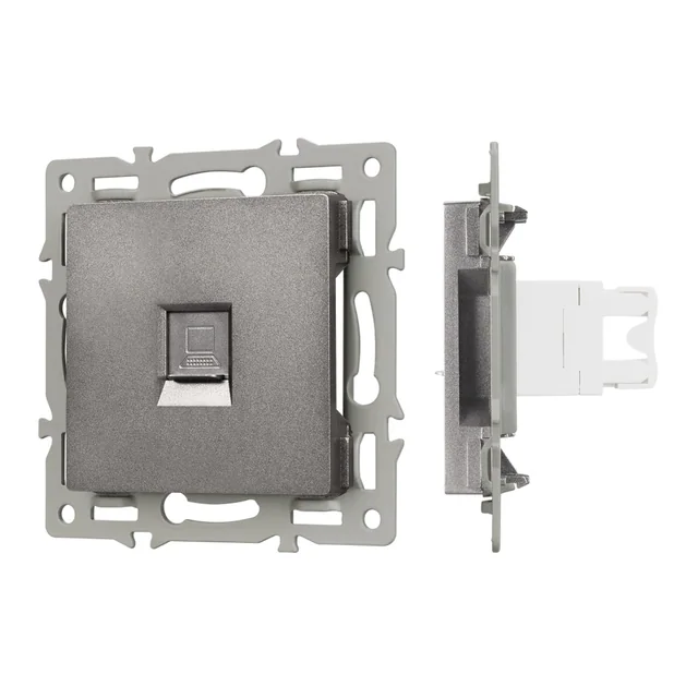 Механизм компьютерной розетки SCT-MPC1-PL-GR (RJ-45, CAT6) (Arlight, -), артикул 045335