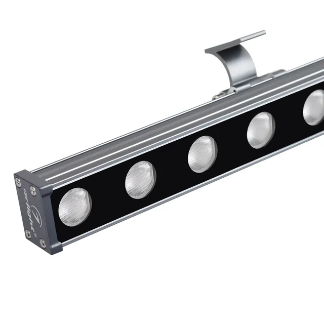 Линейный прожектор AR-LINE-760-18W Warm3000 (GR, 30 deg, 230V) (Arlight, IP65 Металл, 3 года), артикул 045372