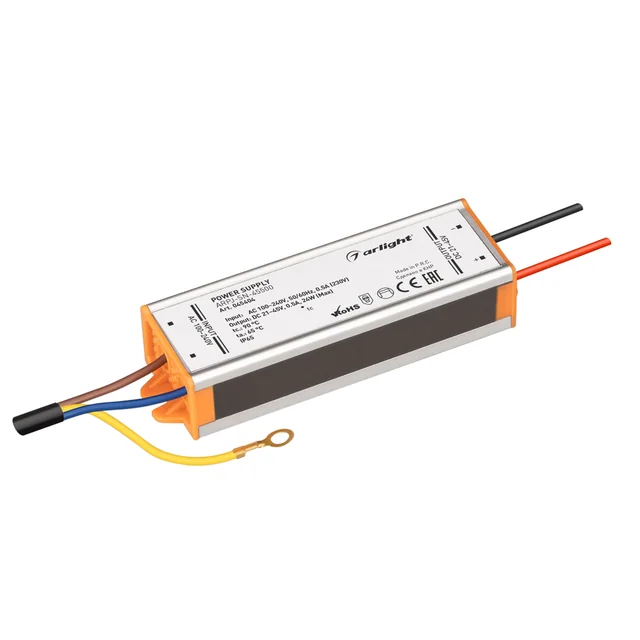 Блок питания ARPJ-SN-45500 (24W, 21-45V, 500mA) (Arlight, IP65 Металл, 3 года), артикул 045404