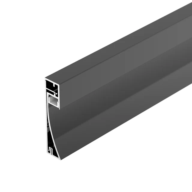 Профиль PLINTUS-H54-2000 BLACK (Arlight, Алюминий), артикул 045433