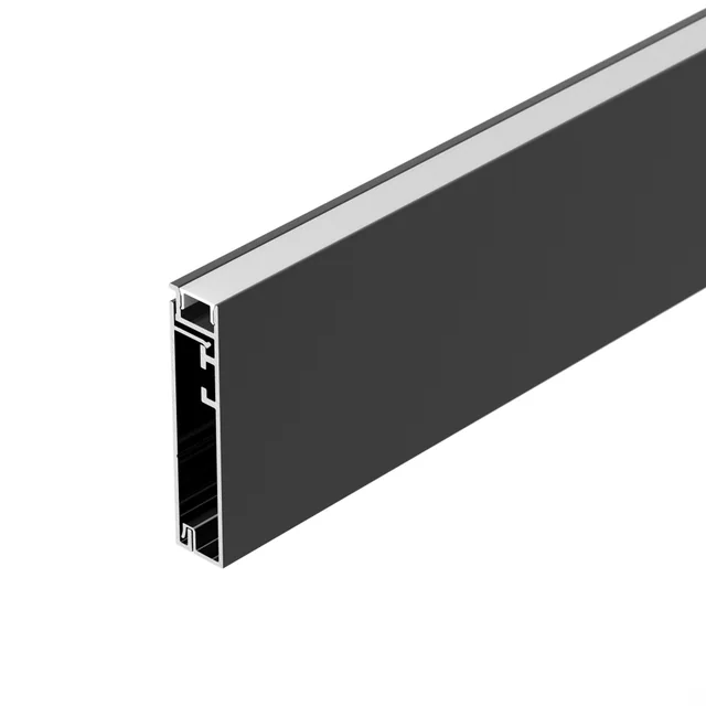 Профиль PLINTUS-H55-2000 BLACK (Arlight, Алюминий), артикул 045442