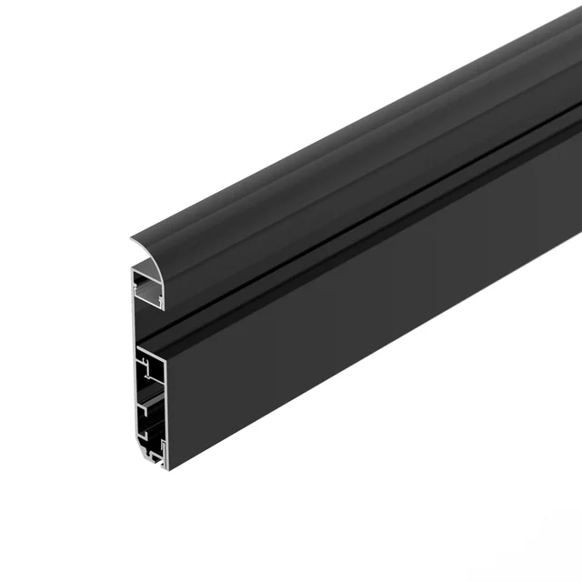 Профиль PLINTUS-H80-2000 BLACK (Arlight, Алюминий), артикул 045448