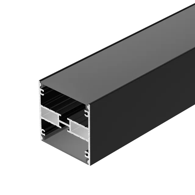 Профиль LINE-5050-DUAL-2000 ANOD BLACK (Arlight, Алюминий), артикул 045652