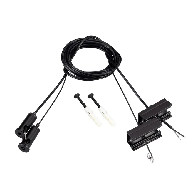 Подвес токопроводящий SL-LINE-25100 2x2m Set BLACK (Arlight, провод 2x0.5), артикул 045799