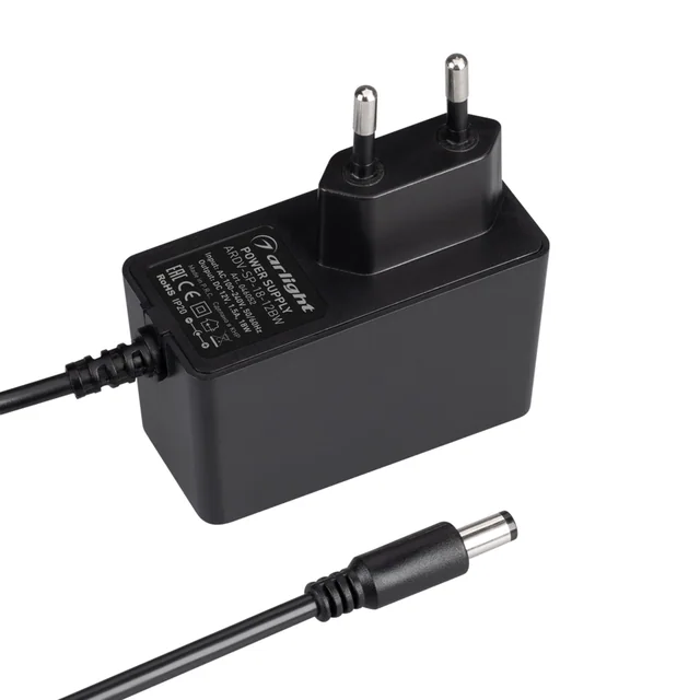 Блок питания ARDV-SP-18-12BW (12V, 1.5A, 18W) (Arlight, Адаптер, 5 лет), артикул 046052