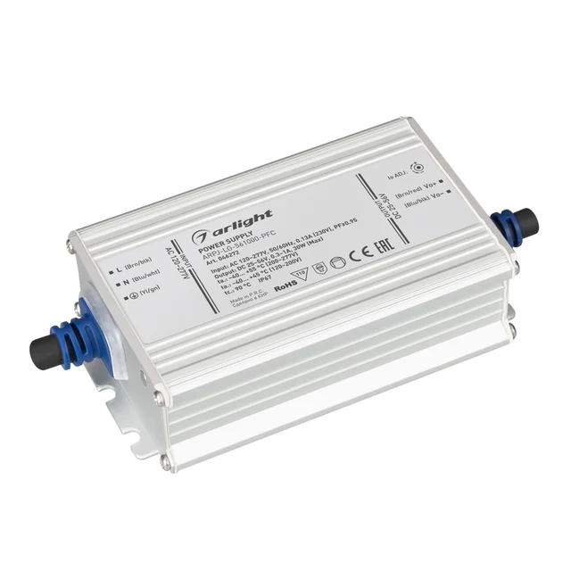 Блок питания ARPJ-LG-561000-PFC (30W, 25-56V, 0.3-1.0A) (Arlight, IP67 Металл, 5 лет), артикул 046272