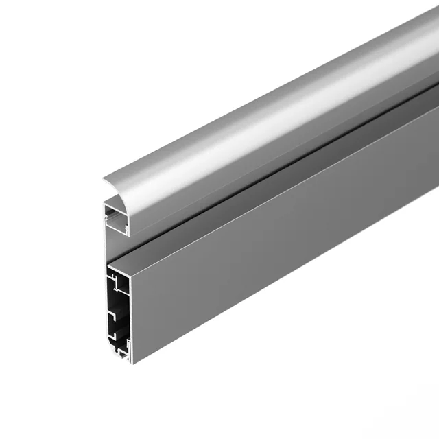 Профиль PLINTUS-H80-2000 ANOD (Arlight, Алюминий), артикул 046390