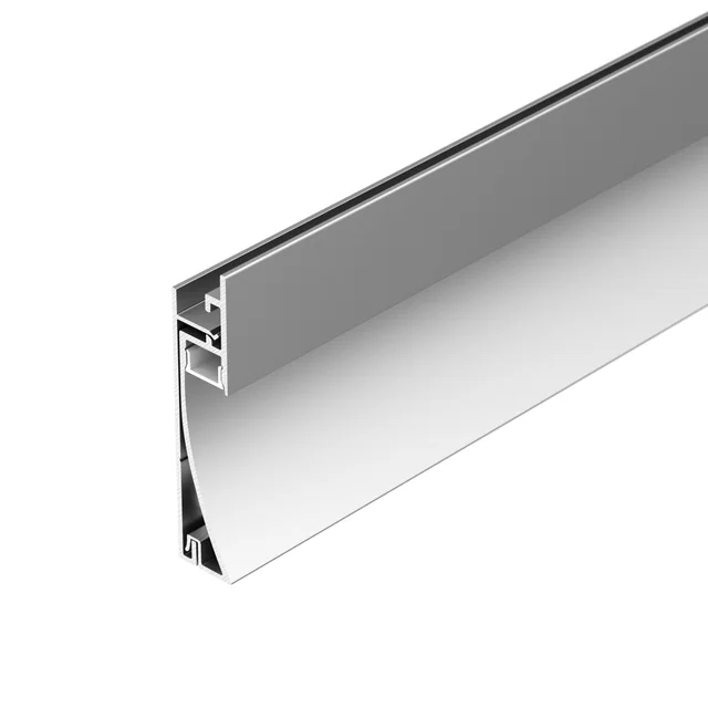 Профиль PLINTUS-H58-F-2000 ANOD (Arlight, Алюминий), артикул 046391