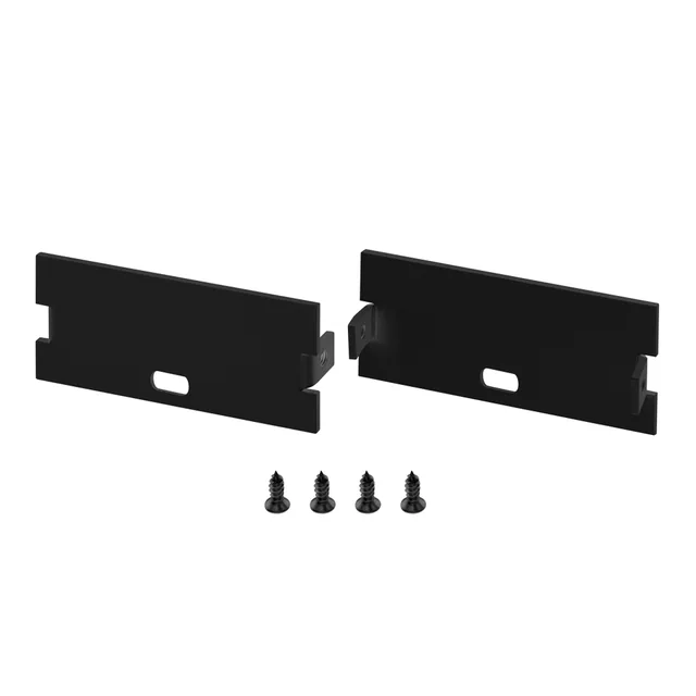Заглушка FLOOR60 BLACK с отверстием (Arlight, Алюминий), артикул 046420