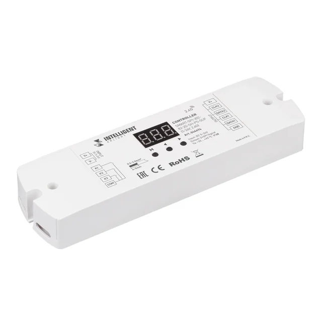 INTELLIGENT ARLIGHT Контроллер SMART-SPI-302-82-2G-SH-PS-SUF (5-24V, 2.4G) (IARL, IP20 Пластик, 5 лет), артикул 046474
