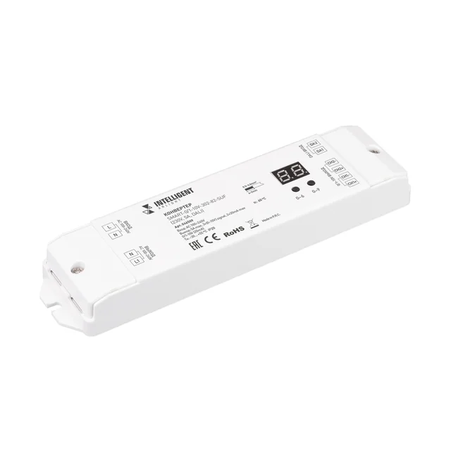 INTELLIGENT ARLIGHT Конвертер SMART-0/1-10V-302-82-SUF (230V, 5A, DALI) (IARL, IP20 Пластик, 5 лет), артикул 046509