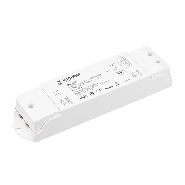INTELLIGENT ARLIGHT Диммер SMART-PWM-103-72-SH-PS-SUF (230V, 3x1A, TUYA Wi-Fi, 2.4G) (IARL, Контроллер), артикул 046524
