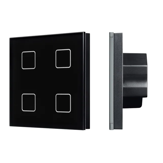 INTELLIGENT ARLIGHT Сенсорная панель DALI-301-11-IN Black (BUS/24V, Backlight) (IARL, IP20 Пластик, 5 лет), артикул 046573