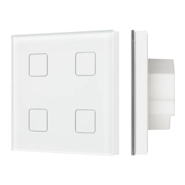 INTELLIGENT ARLIGHT Сенсорная панель DALI-301-11-IN White (BUS/24V, Backlight) (IARL, IP20 Пластик, 5 лет), артикул 046574