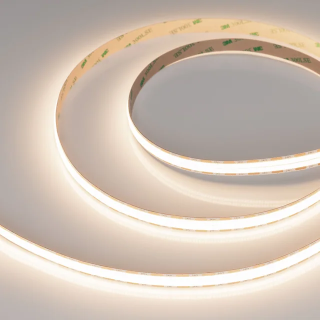 Лента COB-X1088-12mm 24V Warm3500 (22 W/m, IP20, 5m) (Arlight, 5 лет), артикул 046931