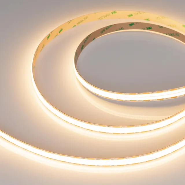 Лента COB-X1088-12mm 24V Warm3000 (22 W/m, IP20, 5m) (Arlight, 5 лет), артикул 046932