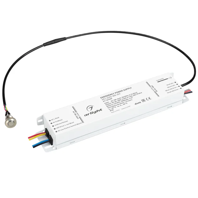 Блок аварийного питания ARJ-EMG-8W-INT (60-180V, 1.5H, LiFePO4) (Arlight, IP20 Металл, 5 лет), артикул 047605