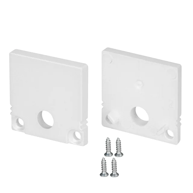 Заглушка SL-SLIM20-H20 WHITE с отверстием (Arlight, Пластик), артикул 047634