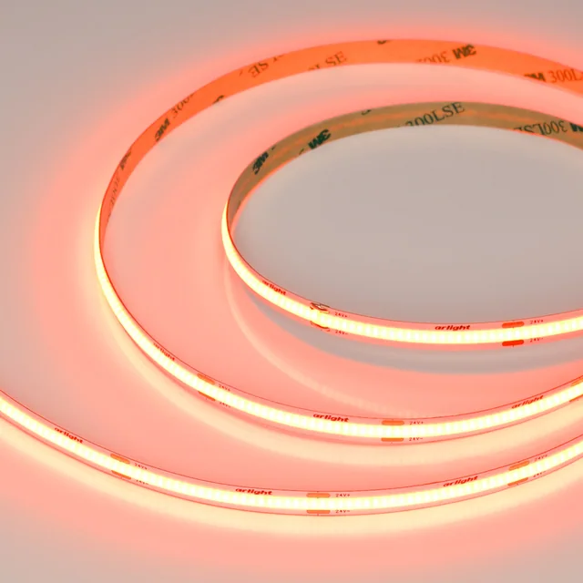 Лента COB-X480-8mm 24V Orange (8 W/m, IP20, 5m) (Arlight, -), артикул 047738