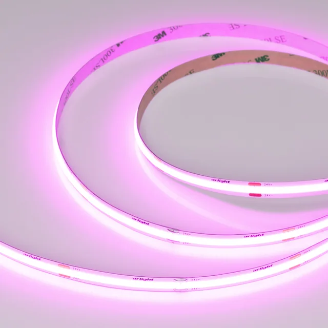 Лента COB-X480-8mm 24V Magenta (8 W/m, IP20, 5m) (Arlight, -), артикул 047741