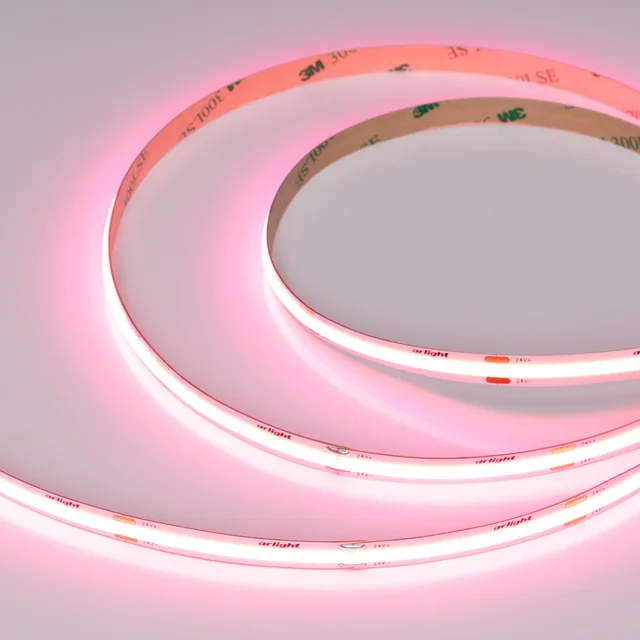 Лента COB-X480-8mm 24V Pink (8 W/m, IP20, 5m) (Arlight, -), артикул 047743