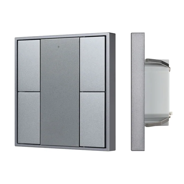 INTELLIGENT ARLIGHT Кнопочная панель DALI-201-23-4K-D2-IN Silver (BUS, Frame) (IARL, IP20 Металл, 3 года), артикул 048223