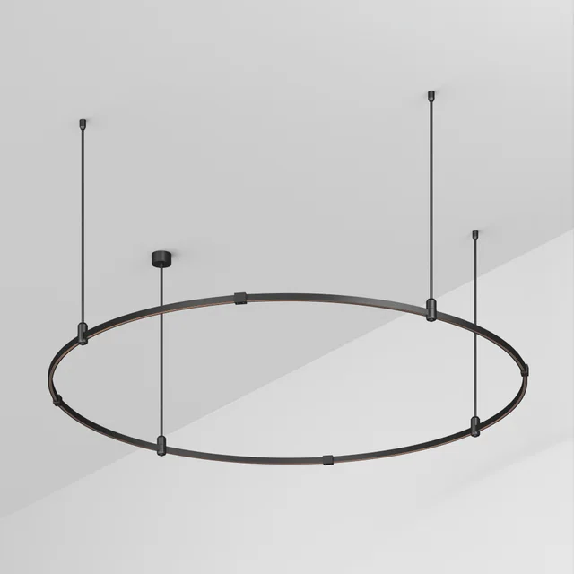 Основание ART-APRIORI-ROUND-ROD-800-R1800 (BK) (Arlight, IP20 Металл, 3 года), артикул 048499