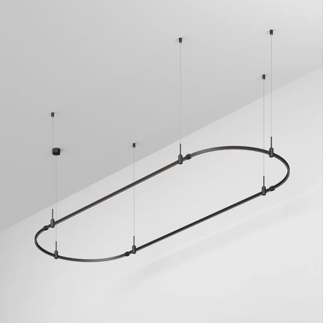 Основание ART-APRIORI-OVAL-HANG-3000x1000 (BK) (Arlight, IP20 Металл, 3 года), артикул 048506