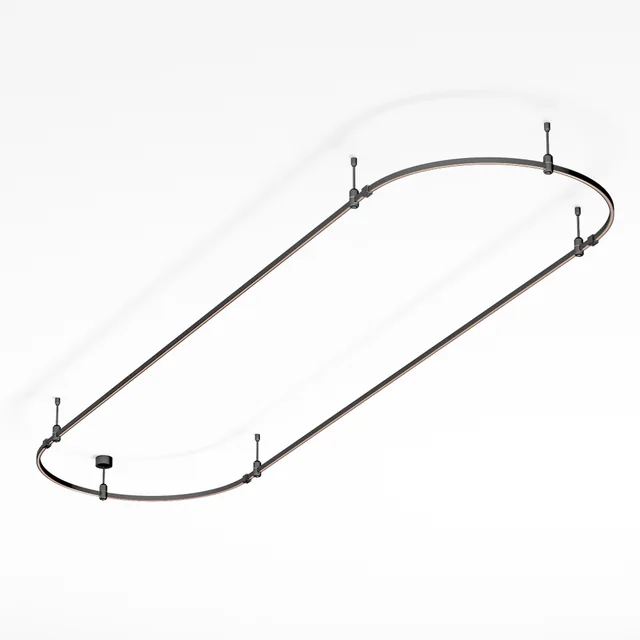 Основание ART-APRIORI-OVAL-ROD-200-3000x1000 (BK) (Arlight, IP20 Металл, 3 года), артикул 048507