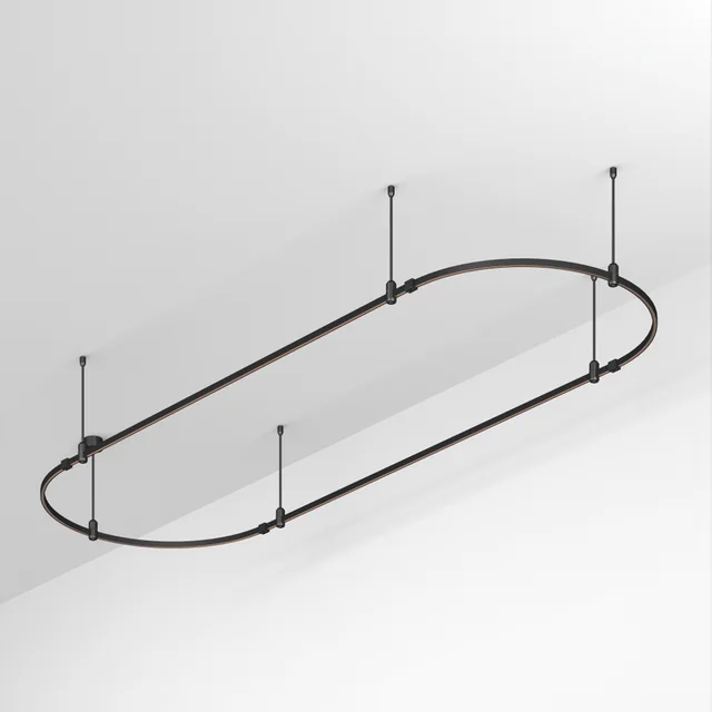 Основание ART-APRIORI-OVAL-ROD-400-3000x1000 (BK) (Arlight, IP20 Металл, 3 года), артикул 048508