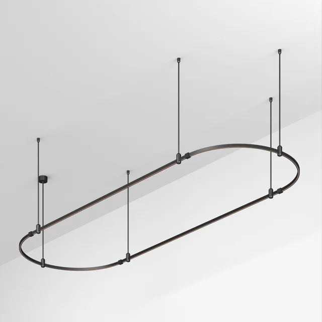 Основание ART-APRIORI-OVAL-ROD-800-3000x1000 (BK) (Arlight, IP20 Металл, 3 года), артикул 048509