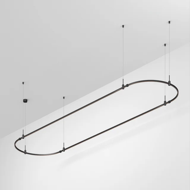 Основание ART-APRIORI-OVAL-HANG-4000x1000 (BK) (Arlight, IP20 Металл, 3 года), артикул 048510