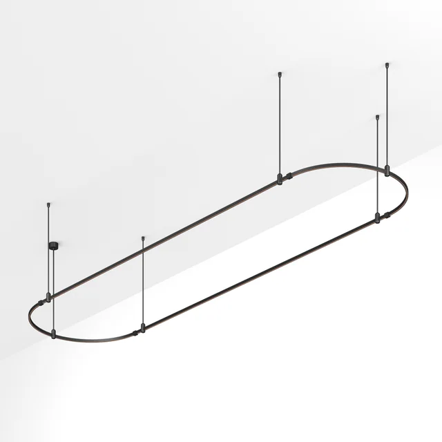 Основание ART-APRIORI-OVAL-ROD-800-4000x1000 (BK) (Arlight, IP20 Металл, 3 года), артикул 048513