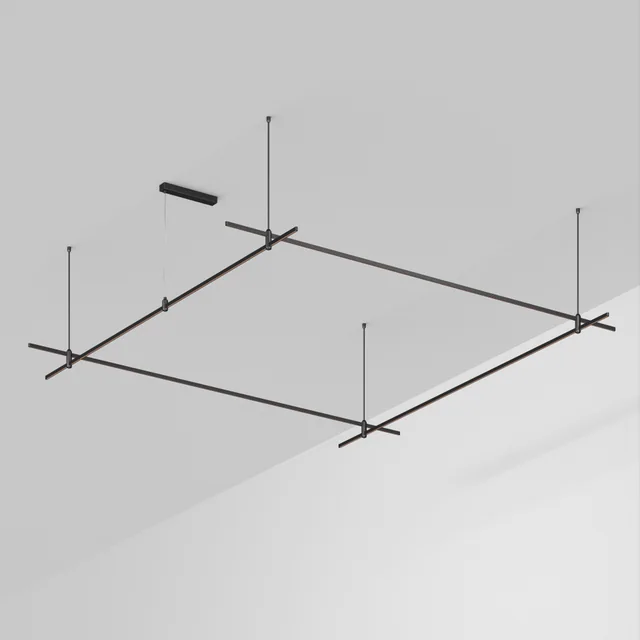 Основание ART-APRIORI-QUADRAT-ROD-800-3000x3000 (BK) (Arlight, IP20 Металл, 3 года), артикул 048525