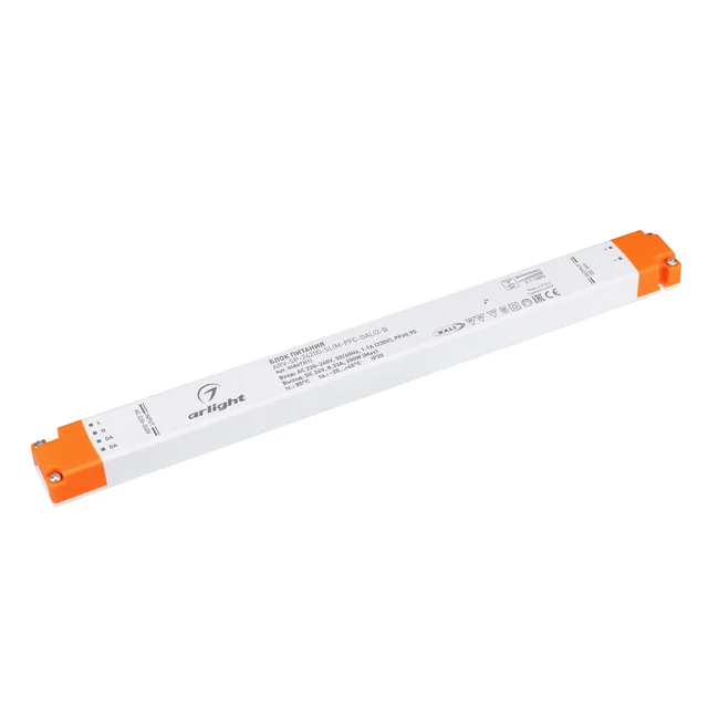Блок питания ARV-SP-24200-SLIM-PFC-DALI2-B (24V, 8.33A, 200W) (Arlight, IP20 Пластик, 5 лет), артикул 048673(1)