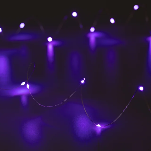 Светодиодная гирлянда ARD-DEW-HOME-2000-CLEAR-20LED-STD Purple (1.5V, Battery Pack, Cork) (Ardecoled, IP20), артикул 048697